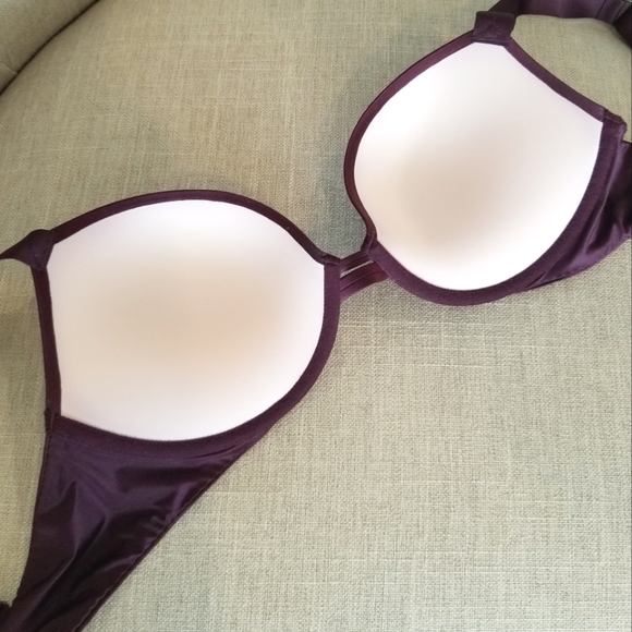 Victoria's Secret Very Sexy Rhinestone Crystal Shine Strap Plush Push-up Bra NWT - Picture 7 of 14